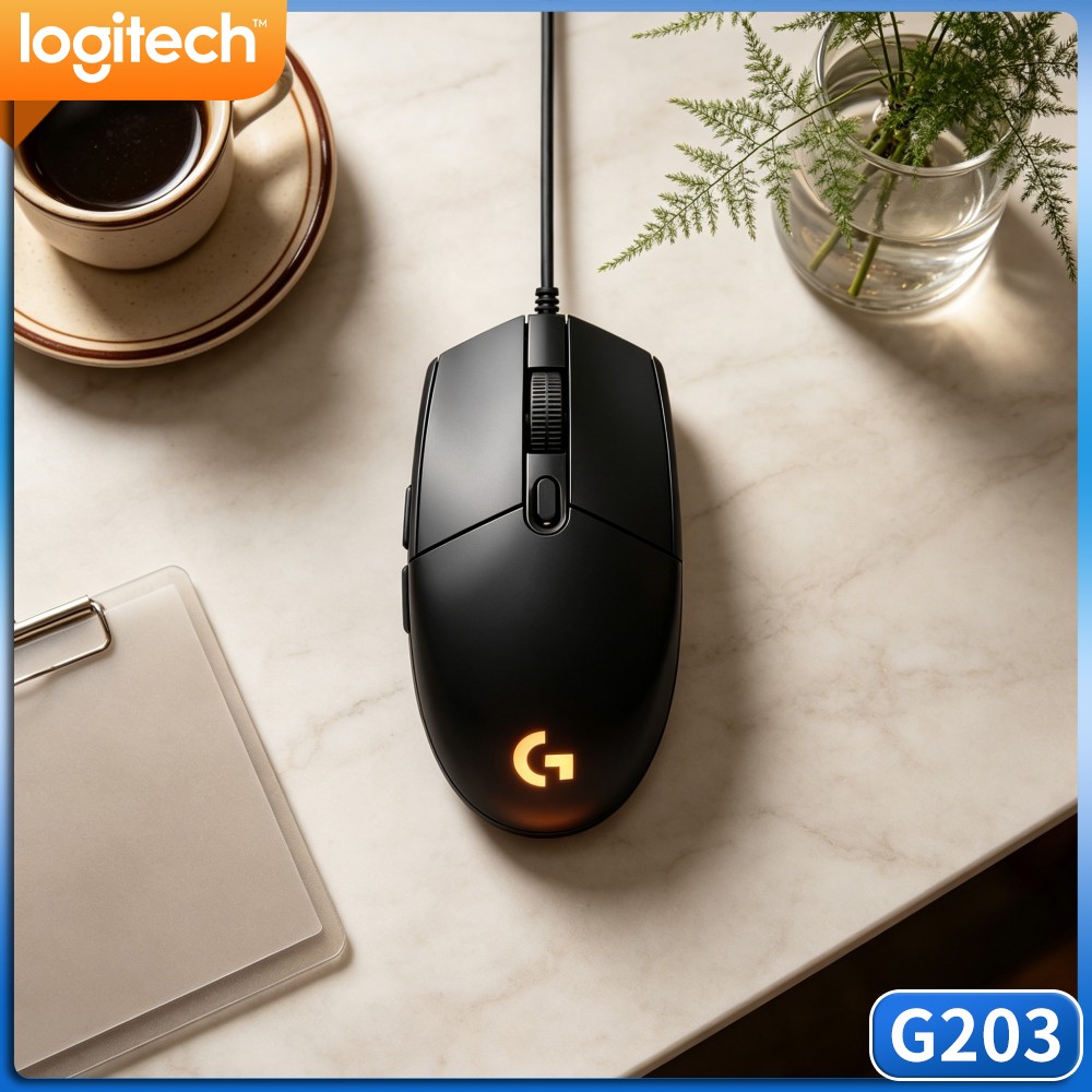 Logitech Mouse G203 - ماوس ألعاب لوجيتك G203 سلكي مع