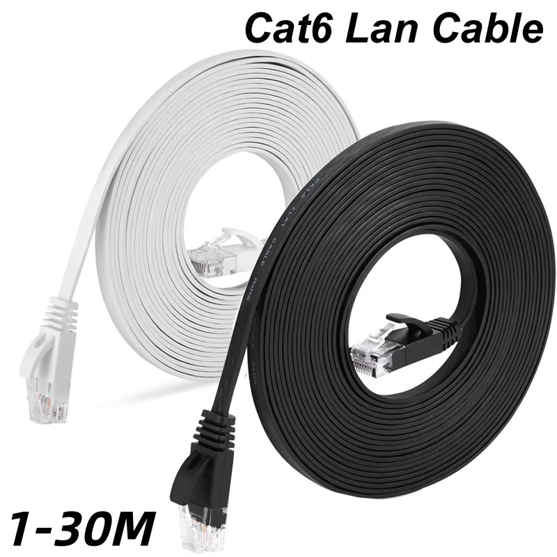 Power Over Ethernet - 1000Mbps شقة إيثرنت Cat6 Lan 10m
