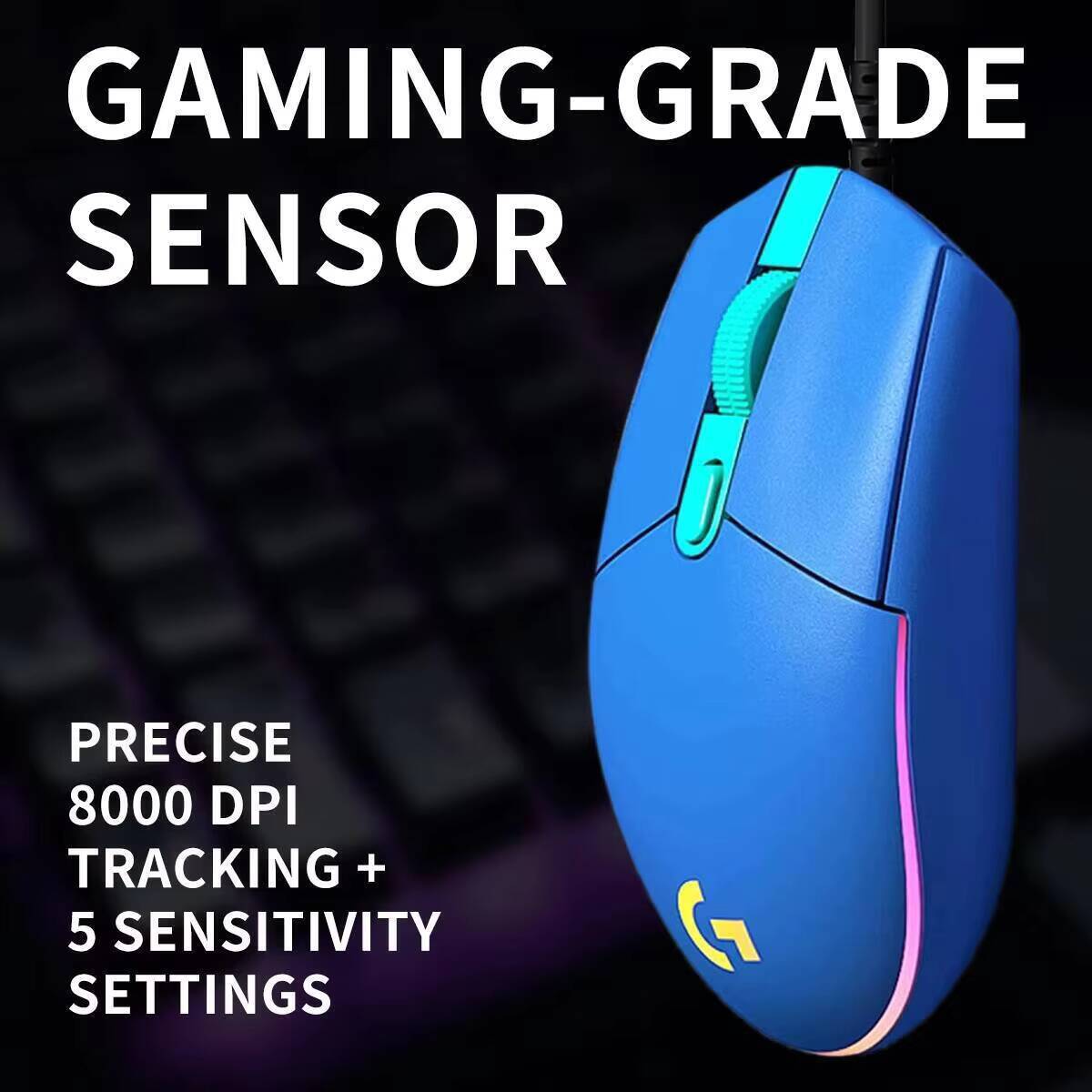 فأرة ألعاب لوجيتك G203 سلكية ب - مراجعة Logitech Mouse G203 وسعره