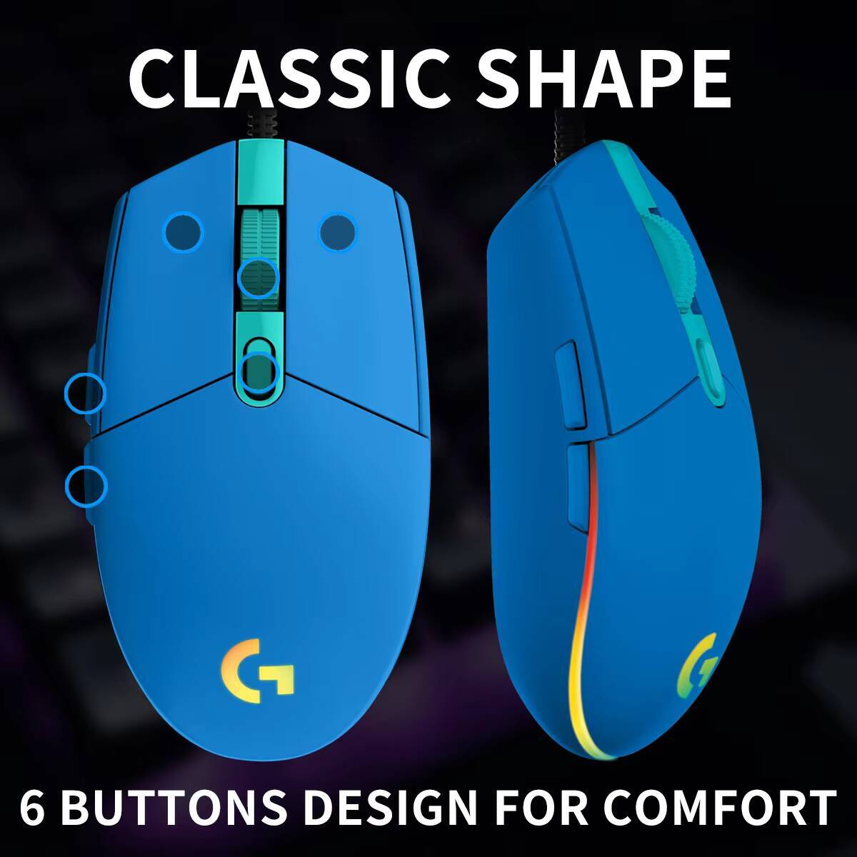 فأرة ألعاب لوجيتك G203 بروديجي - مراجعة Logitech Mouse G203 وسعره